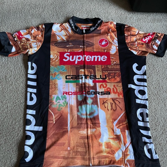 Supreme Other - Supreme Castelli Cycling Jersey with Red and Brown Graffiti